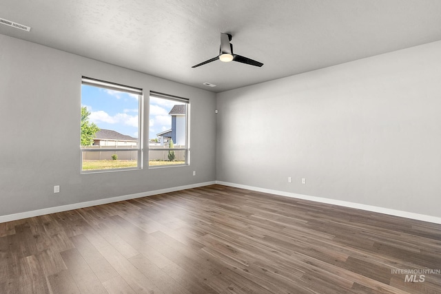 1755 N Crystal Cove Ave, Meridian, ID 83646 - empty room featuring wood finished floors and a ceiling fan