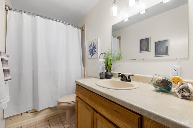 4130 S Ticonderoga Way, Boise, ID 83706 - full bath featuring vanity, toilet, and tile patterned floors