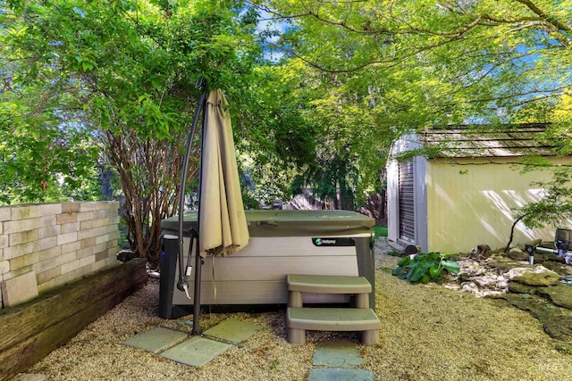 4130 S Ticonderoga Way, Boise, ID 83706 - exterior space with a hot tub