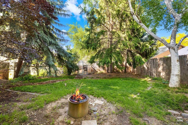 4130 S Ticonderoga Way, Boise, ID 83706 - view of yard with an exterior structure and an outdoor structure