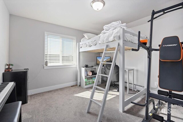 bedroom featuring carpet floors