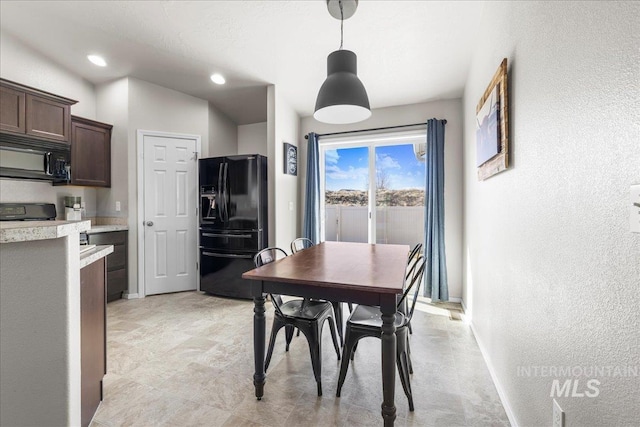 view of dining room