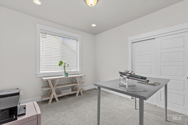 6413 E E Path, Nampa, ID 83687 - carpeted home office with baseboards and recessed lighting