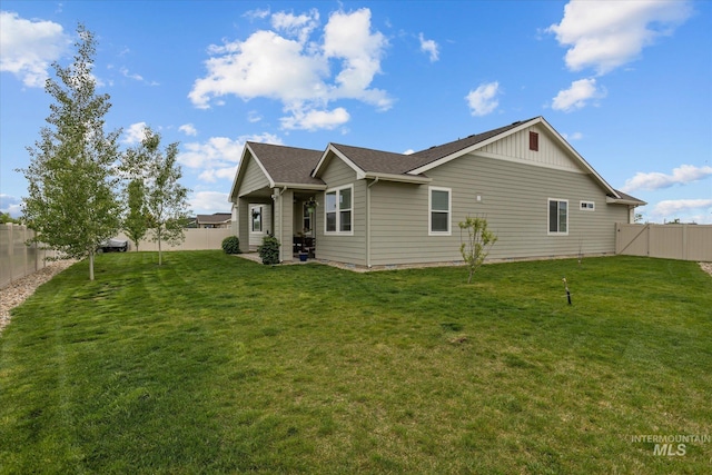 6413 E E Path, Nampa, ID 83687 - rear view of house with board and batten siding