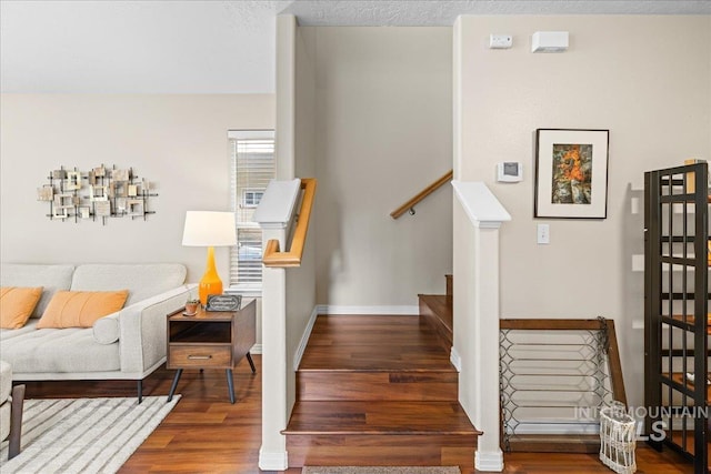 2972 N Saint James Pl, Boise, ID 83703 - staircase featuring wood finished floors and baseboards