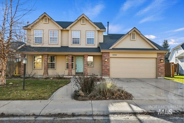 view of front of house featuring a garage