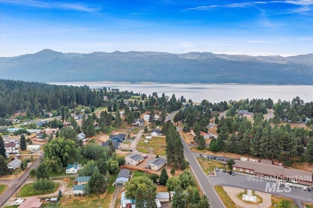 403 Antonette Cir, Cascade, ID 83611 - aerial view of property and surrounding area with a water and mountain view