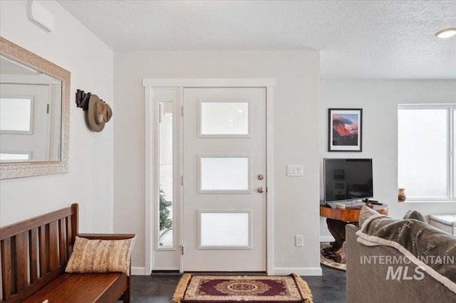 403 Antonette Cir, Cascade, ID 83611 - foyer entrance featuring baseboards and dark wood-type flooring