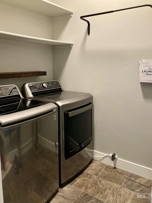 1983 Prospector Way, Twin Falls, ID 83301 - laundry area featuring independent washer and dryer and baseboards