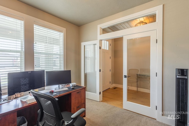 11706 W Lilium St, Star, ID 83669 - carpeted office space with a heating unit and french doors