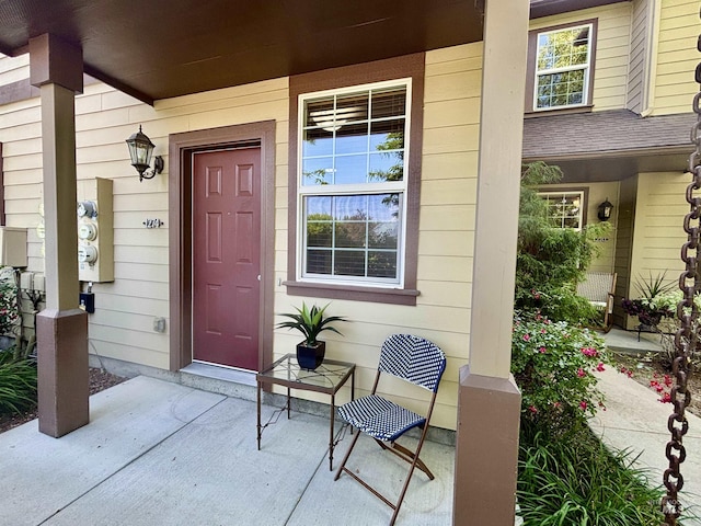 1274 E Winding Creek Dr, Eagle, ID 83616 - view of exterior entry with covered porch