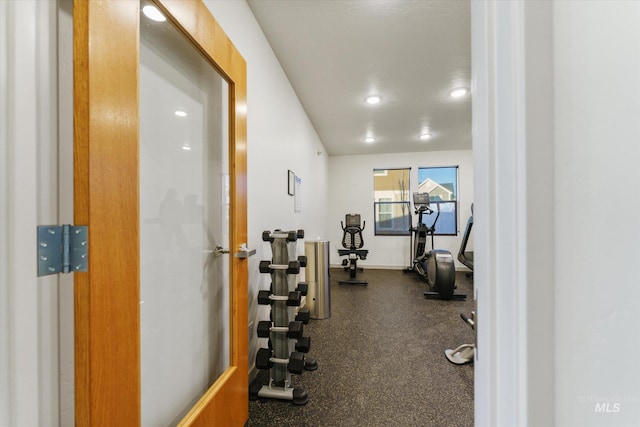 view of exercise room