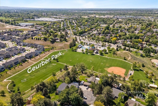 655 N Sevenoaks Ave, Eagle, ID 83616 - aerial view of property and surrounding area with nearby suburban area