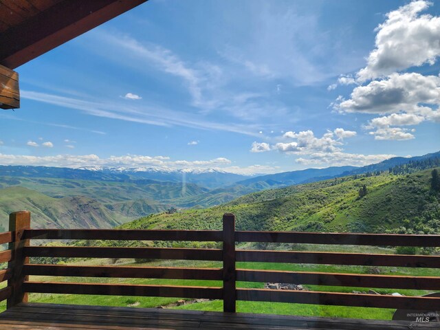 view of mountain feature