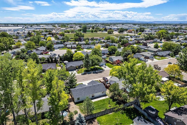 7842 Arlington Dr, Nampa, ID 83687 - aerial perspective of suburban area featuring mountains