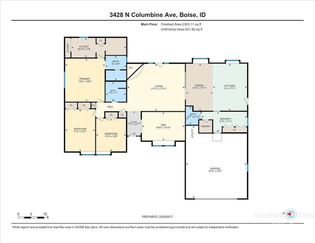 3428 N Columbine Ave, Boise, ID 83713 - room layout