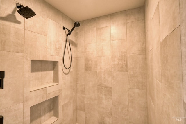 room details featuring tiled shower