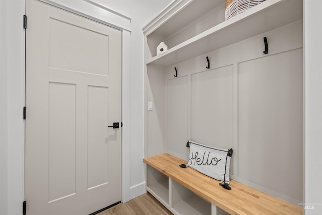 5687 S Snowden Ave, Meridian, ID 83642 - mudroom featuring light wood-style floors