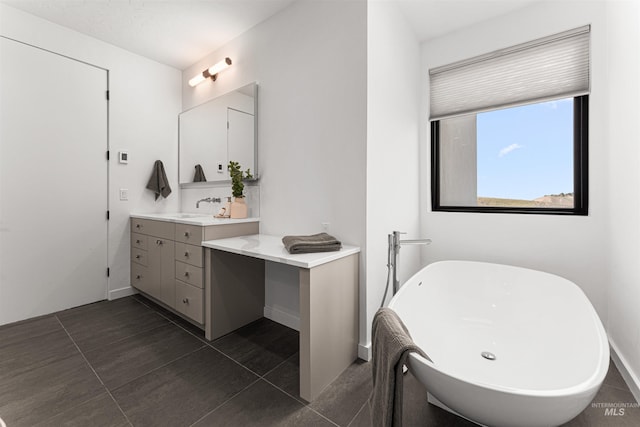 4135 N Hawkeye Pl, Boise, ID 83703 - bathroom with vanity and a soaking tub
