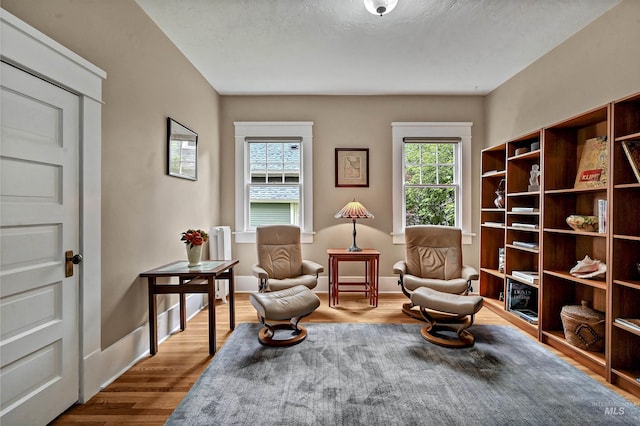 1707 W Resseguie St, Boise, ID 83702 - living area with wood finished floors and baseboards