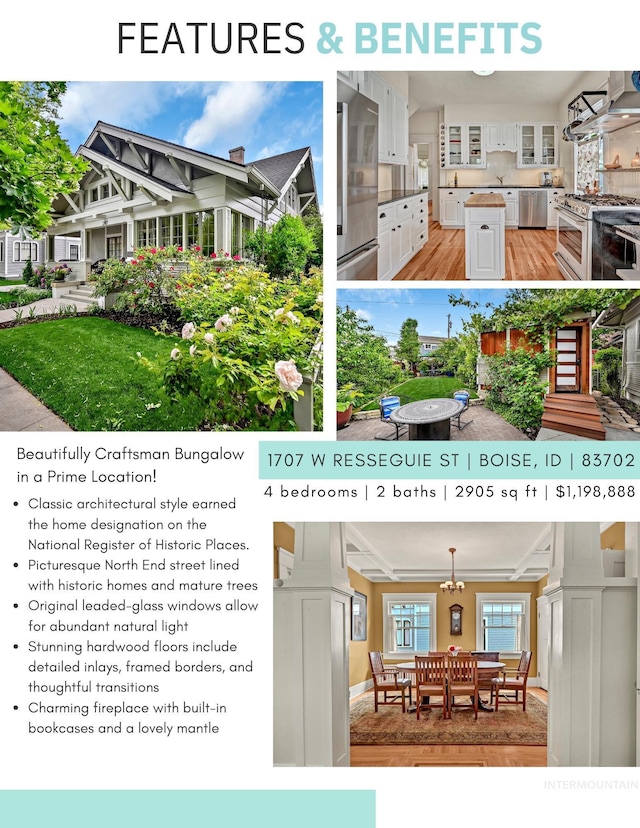 1707 W Resseguie St, Boise, ID 83702 - view of marketing collateral with multiple images