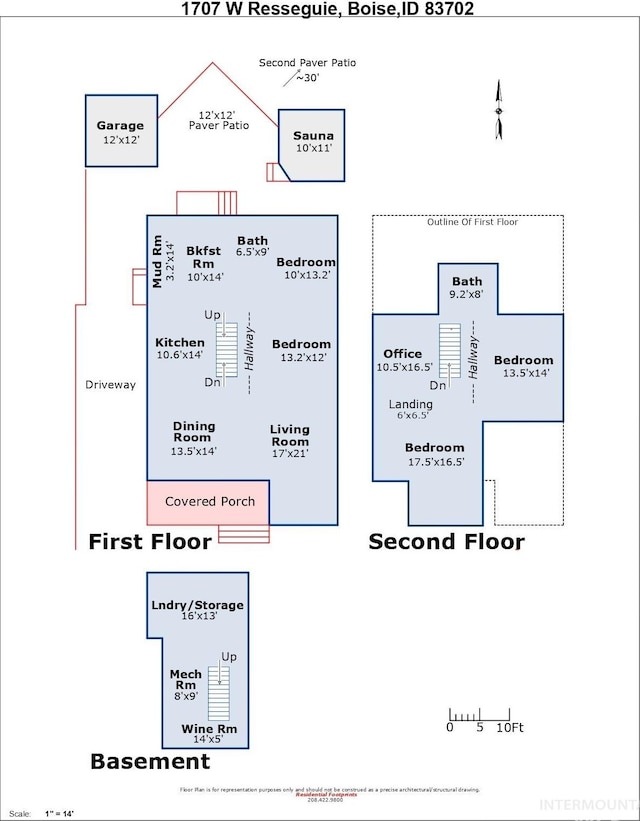 1707 W Resseguie St, Boise, ID 83702 - view of room layout