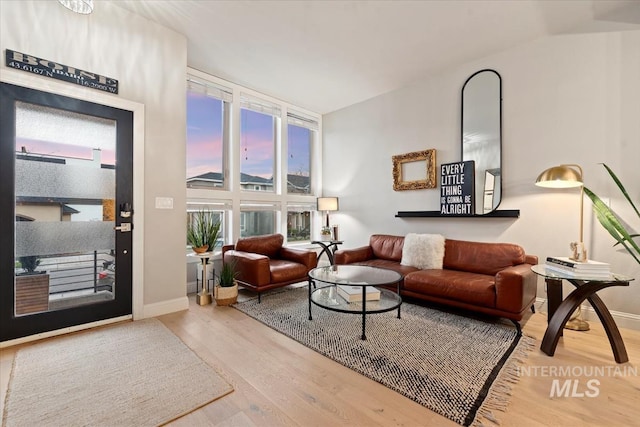 476 E Thurman Mill St, Garden City, ID 83714 - living room with baseboards and wood finished floors
