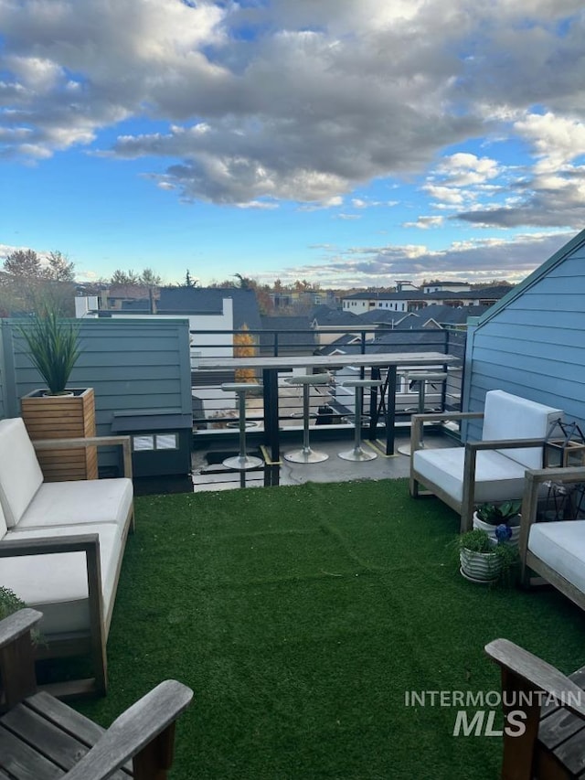 476 E Thurman Mill St, Garden City, ID 83714 - view of yard with a balcony