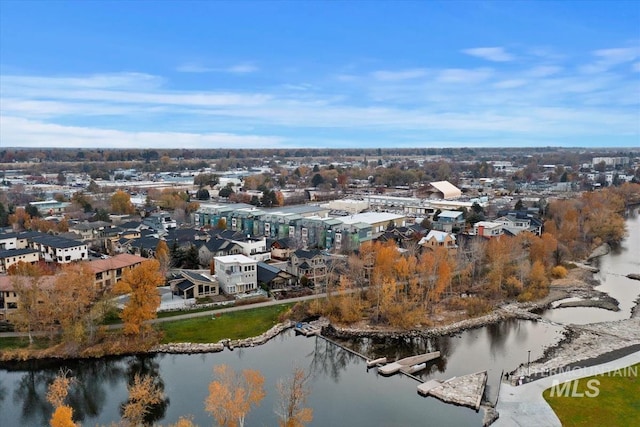 476 E Thurman Mill St, Garden City, ID 83714 - birds eye view of property featuring a water view