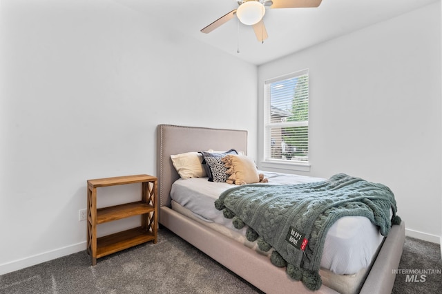 2114 W Claira Rd, Nampa, ID 83651 - carpeted bedroom featuring baseboards and a ceiling fan