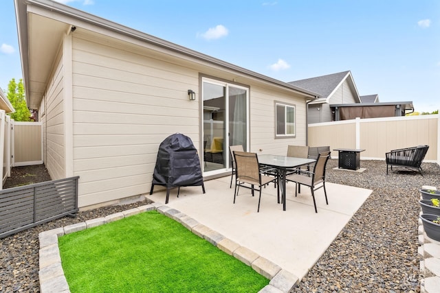 2114 W Claira Rd, Nampa, ID 83651 - view of patio / terrace with a fenced backyard