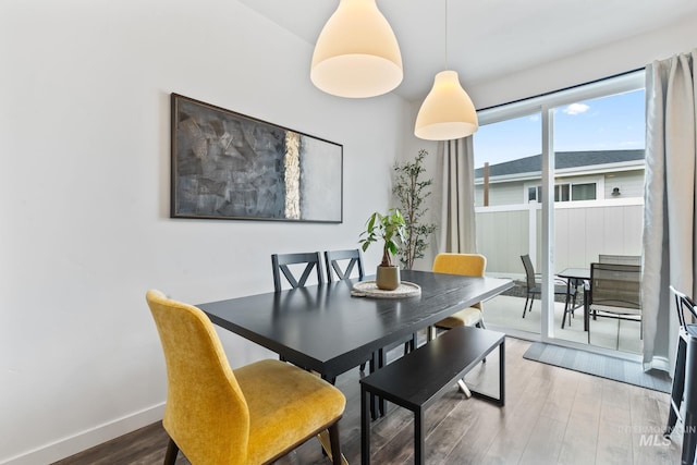 2114 W Claira Rd, Nampa, ID 83651 - dining area with wood finished floors and baseboards