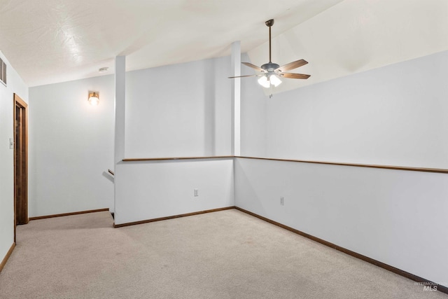 773 Monroe St, Twin Falls, ID 83301 - spare room with ceiling fan, carpet flooring, lofted ceiling, and baseboards
