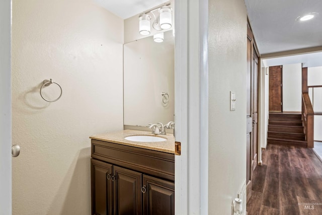 773 Monroe St, Twin Falls, ID 83301 - bathroom featuring vanity and wood finished floors