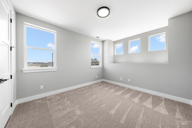 view of carpeted empty room