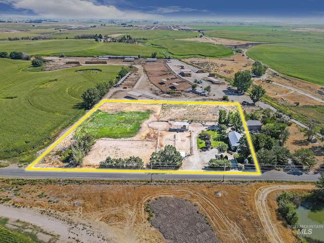 3242 S 2000 E, Wendell, ID 83355 - birds eye view of property featuring a rural view