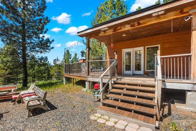 10389 Gamann Dr, Cascade, ID 83611 - entrance to property featuring a deck
