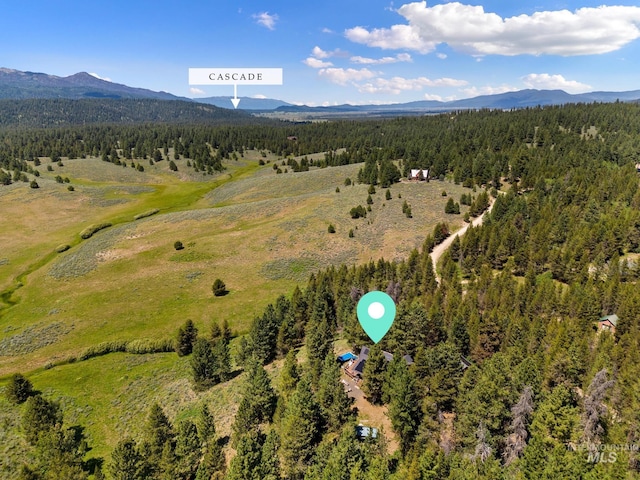 10389 Gamann Dr, Cascade, ID 83611 - view of property location with mountains