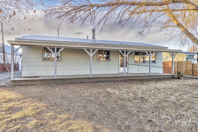 view of rear view of property