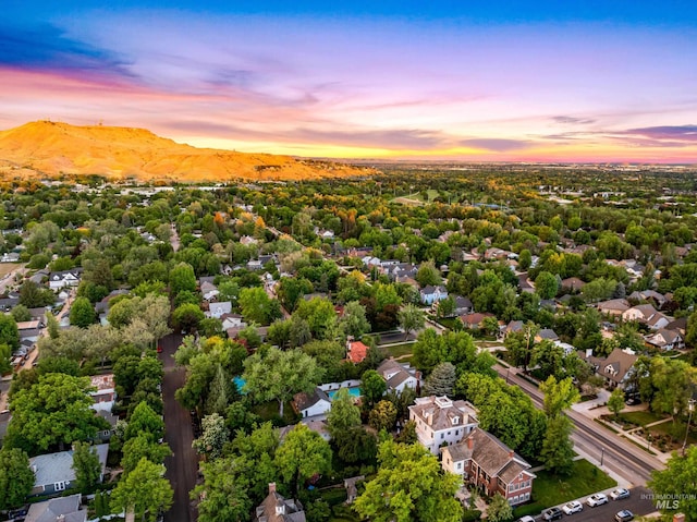 1312 E Warm Springs Ave, Boise, ID 83712 - aerial view at dusk of a mountain view