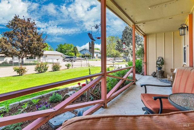 view of balcony