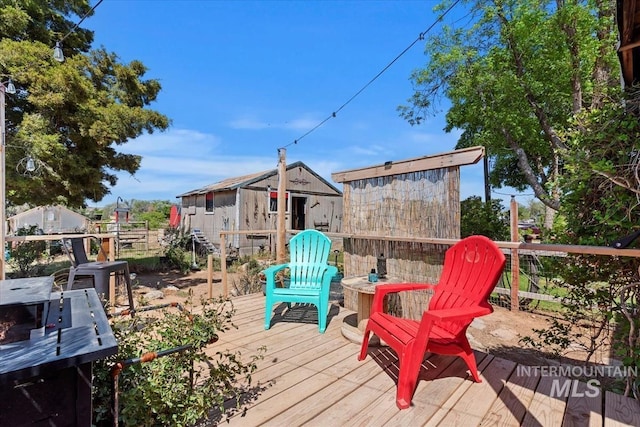 764 NW Beaman St, Mountain Home, ID 83647 - view of wooden deck