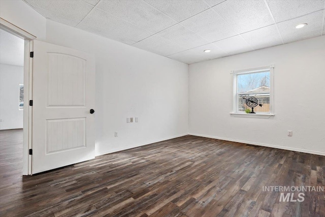 341 Birch St S, Kimberly, ID 83341 - empty room featuring dark wood-style floors and baseboards