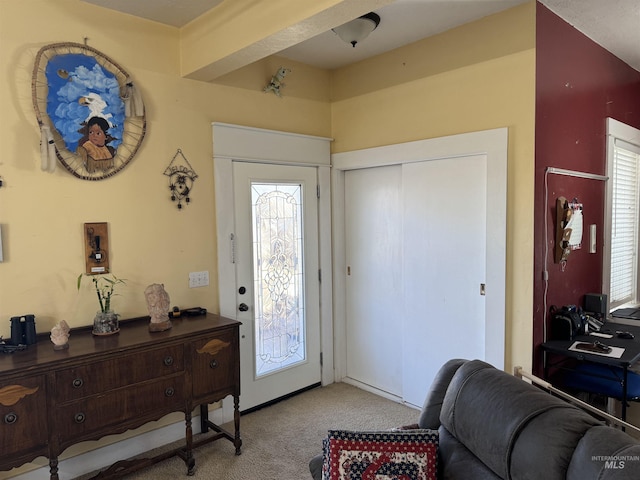 145 N Lincoln, Oakley, ID 83346 - entryway with a healthy amount of sunlight and carpet floors
