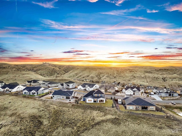 bird's eye view featuring a residential view