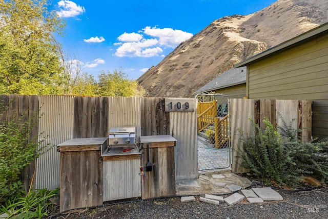 view of patio / terrace with area for grilling