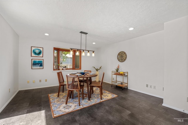 1913 W Suncrest Dr, Boise, ID 83705 - dining room featuring a textured ceiling, recessed lighting, and baseboards