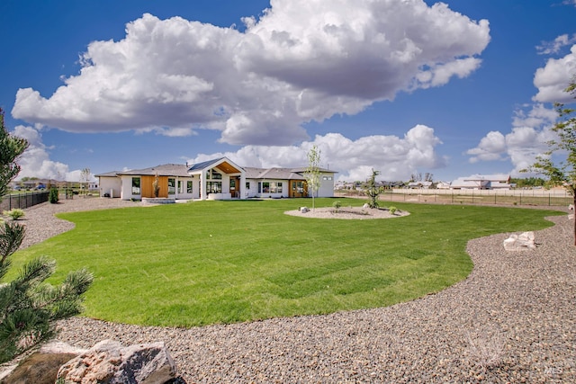 680 N Delehaye Ave, Eagle, ID 83616 - exterior space with fence and a front lawn