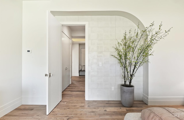 680 N Delehaye Ave, Eagle, ID 83616 - bedroom featuring baseboards and light wood finished floors