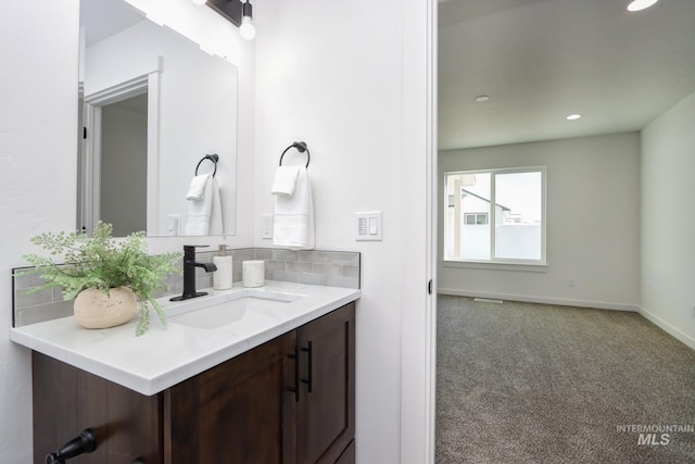 bathroom with vanity